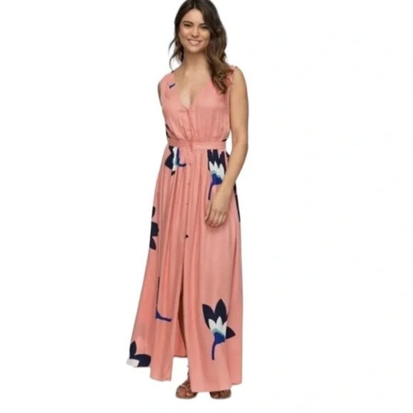 Roxy Apache Nature Dress- Women's Floral Maxi Dress- Size Small - Picture 3 of 13